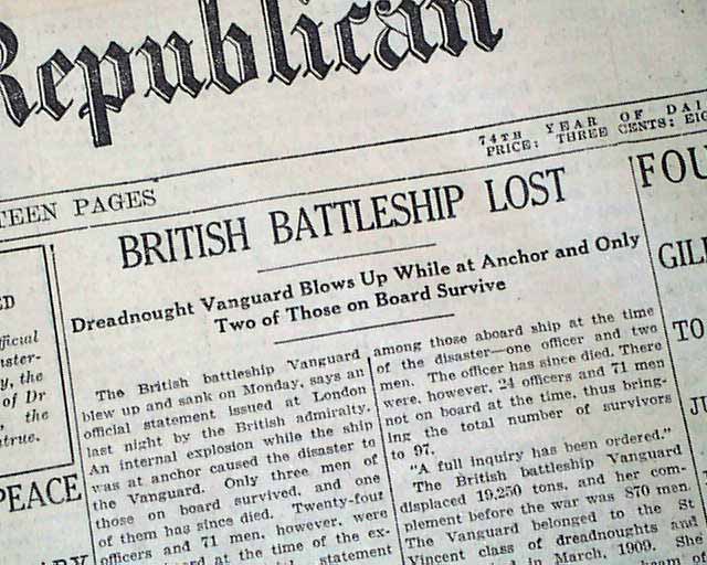 HMS Vanguard news